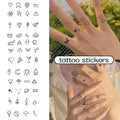 6 Pcs Waterproof Temporary Tattoo Sets for Men & Women - Long-Lasting & Realistic Design