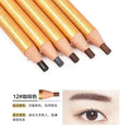 12pcs Waterproof Eyebrow Pencil Set - Natural Microblading & Semi-Permanent Tattoo Makeup Tools