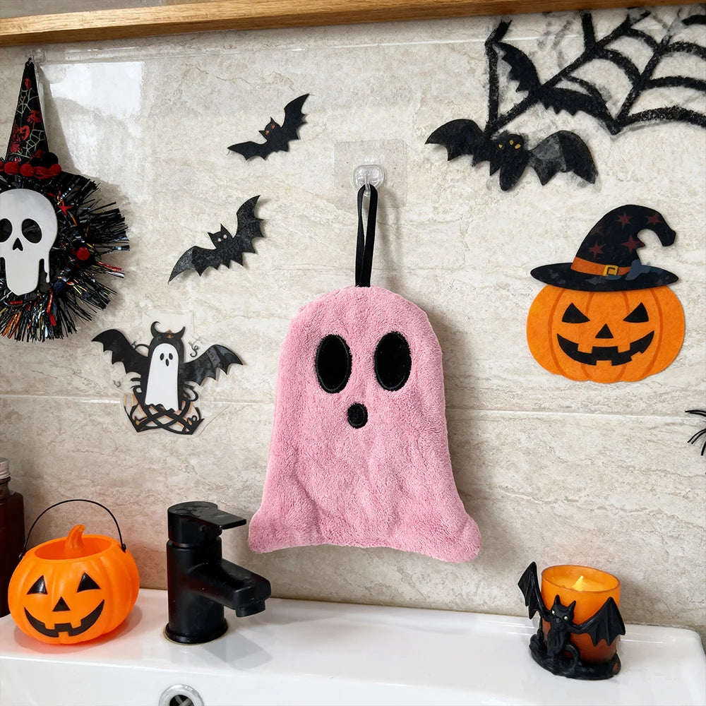 Halloween Hand Towels Set - Soft Absorbent Bathroom Kitchen Decor