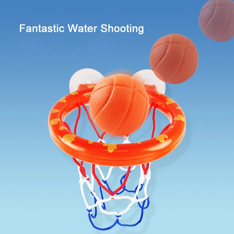 Baby Bath Toy Shooting Basket Set with 3 Balls Water Play Water Game Toy for Kids