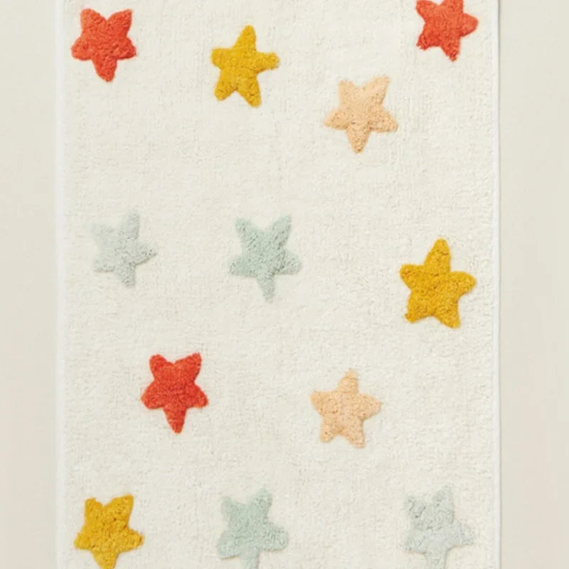 Cute Furry Door Mat for Living Room Bedroom Children's Room Non-Slip Entrance Rug