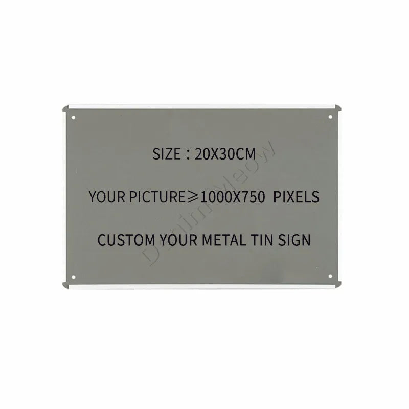 Custom Metal Tin Sign Wall Decor Retro Plaque Home Art Poster Private Plates