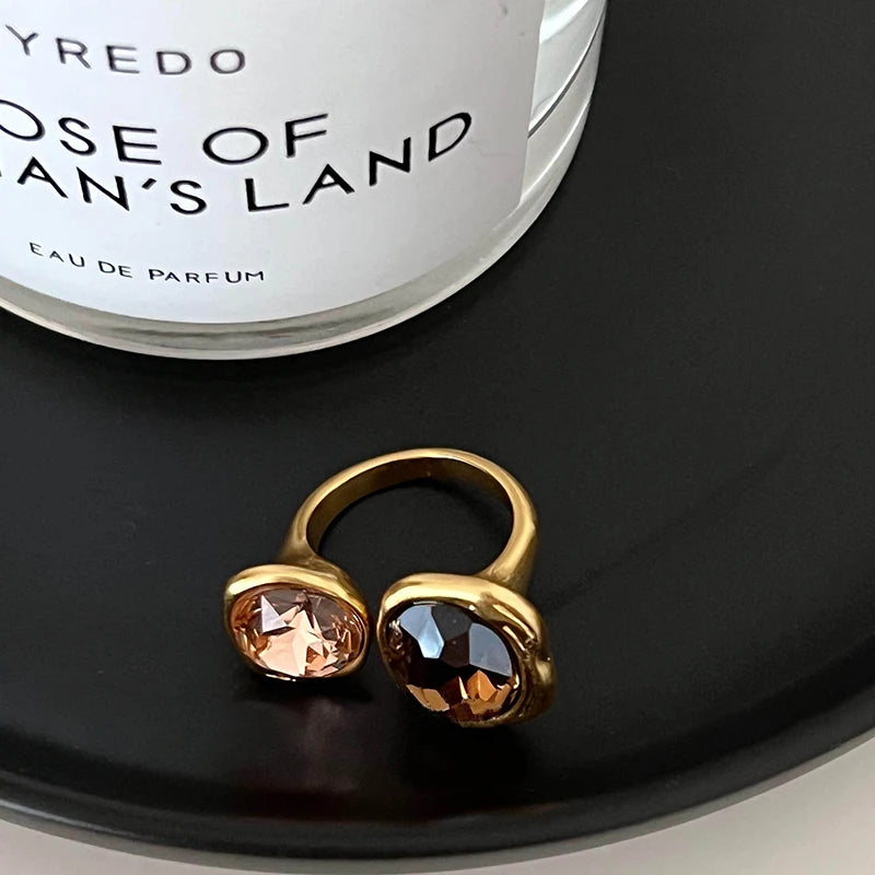 Retro Geometric Metal Open Rings for Women — Trendy Jewelry Accessory