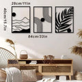 Minimalist Iron Wall Art - Abstract Leaf Metal Decor for Home & Office