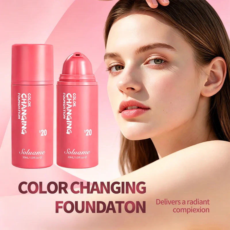 Color Changing Liquid Foundation SPF 20 Sunscreen for Natural Look - 30ml