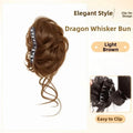 Synthetic Messy Bun Claw Clip Hairpiece for High Ponytail Updo Women Natural Invisible Heat Resistant Fiber