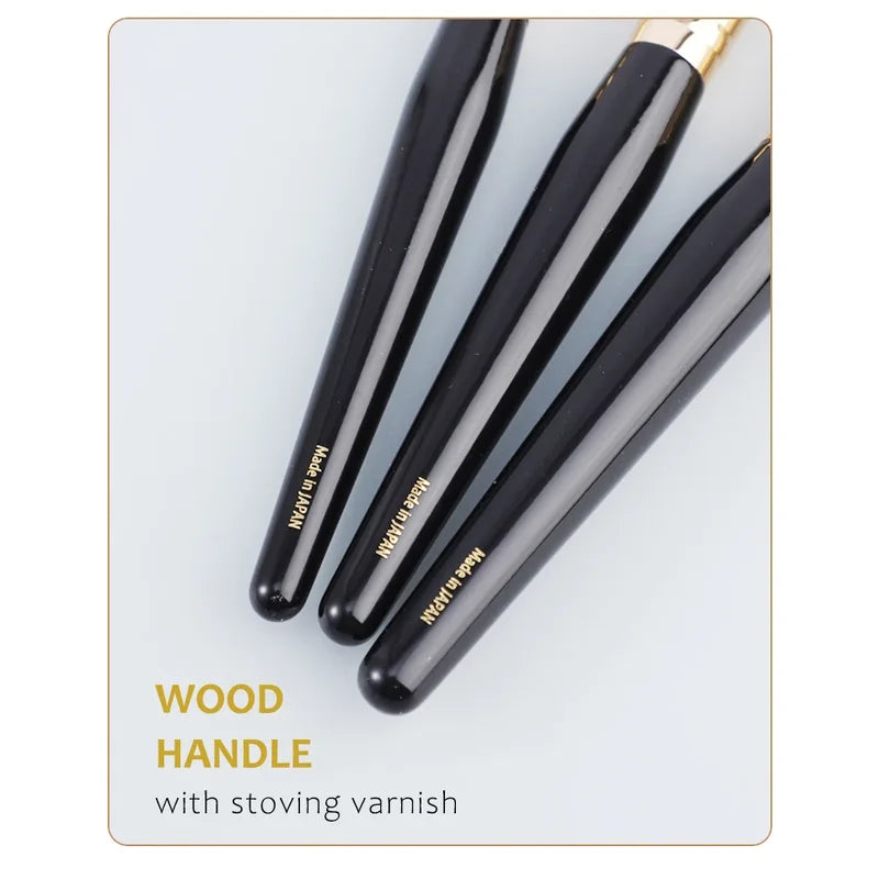 7-Piece Makeup Brush Set - Luxury Soft Synthetic & Natural Bristles for Face & Eyes