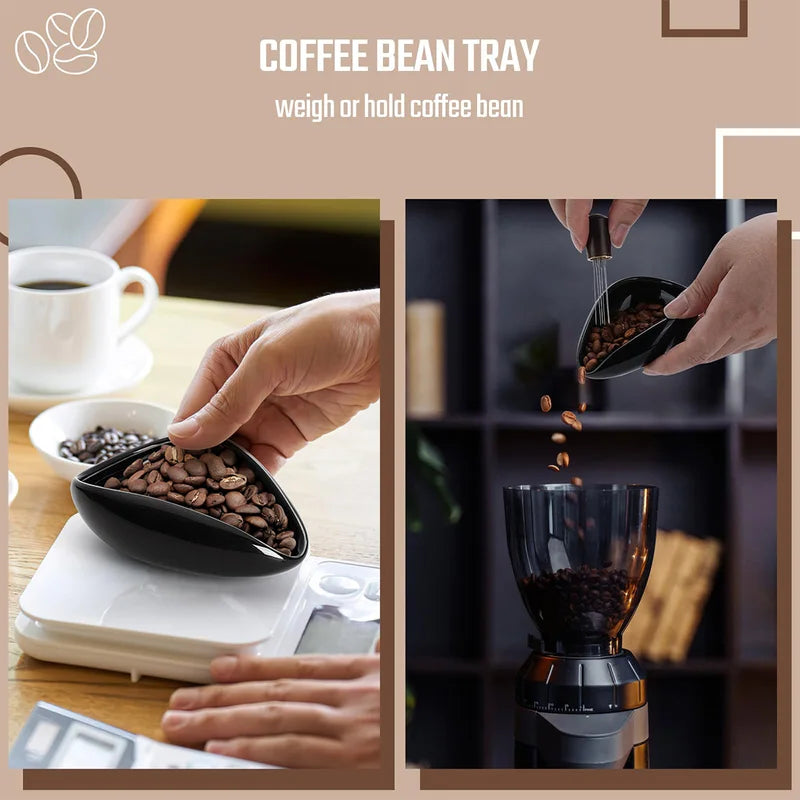 Coffee Bean Dosing Cup & Spray Bottle Kit for Barista, Static Reduction, Ceramic Single Dose Tray