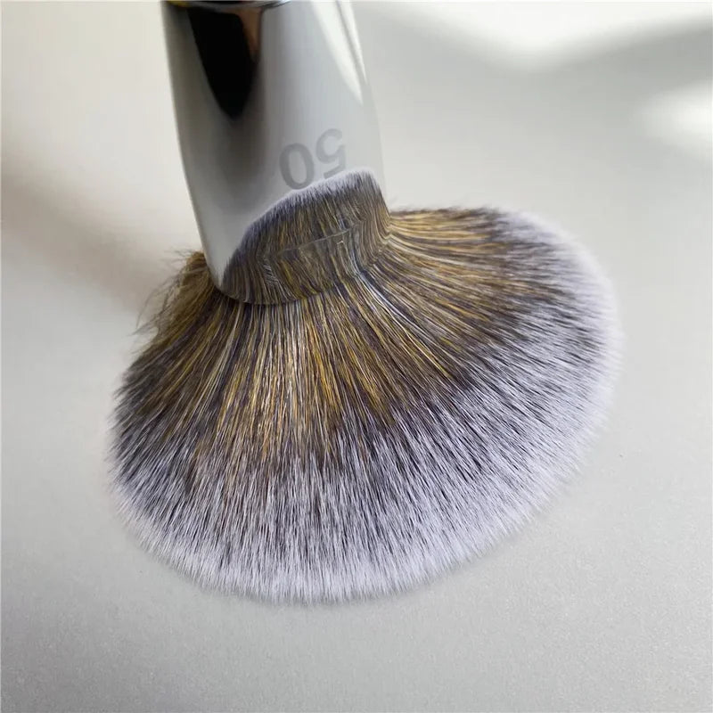 Tapered Powder Makeup Brush - Light Air Finish Face Brush for Setting & Sculpting
