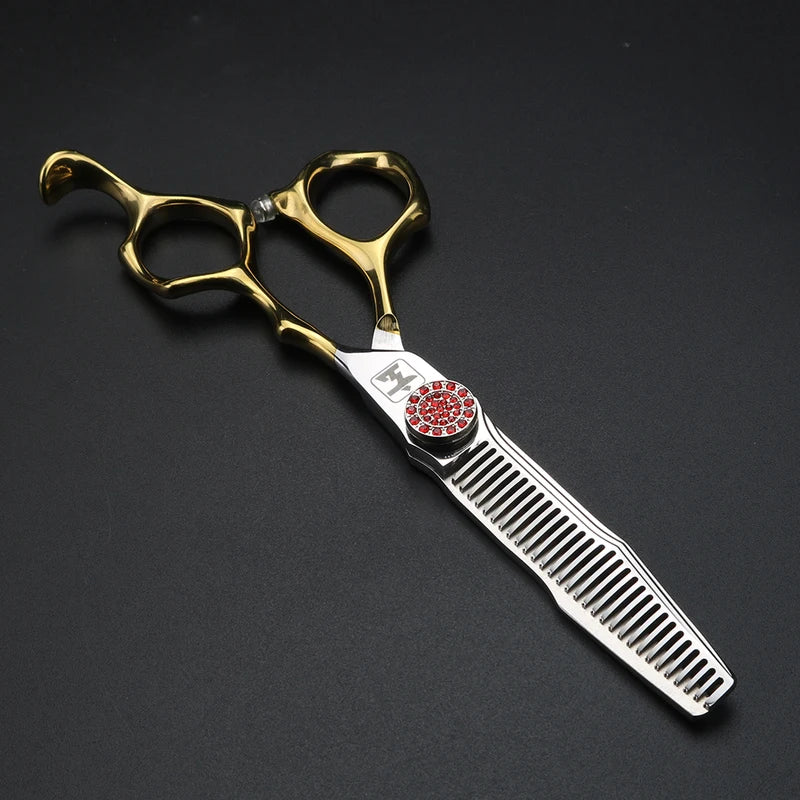 6-Inch Hair Cutting & Thinning Scissors - Professional Salon Hairdresser Shears