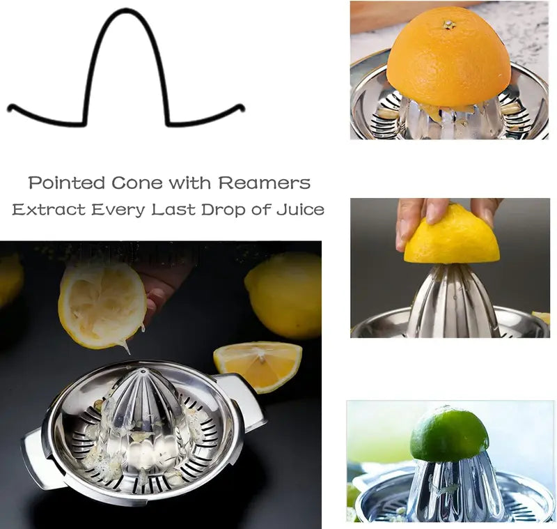 Stainless Steel Lemon Squeezer Manual Juicer for Citrus Fruits Kitchen Tool