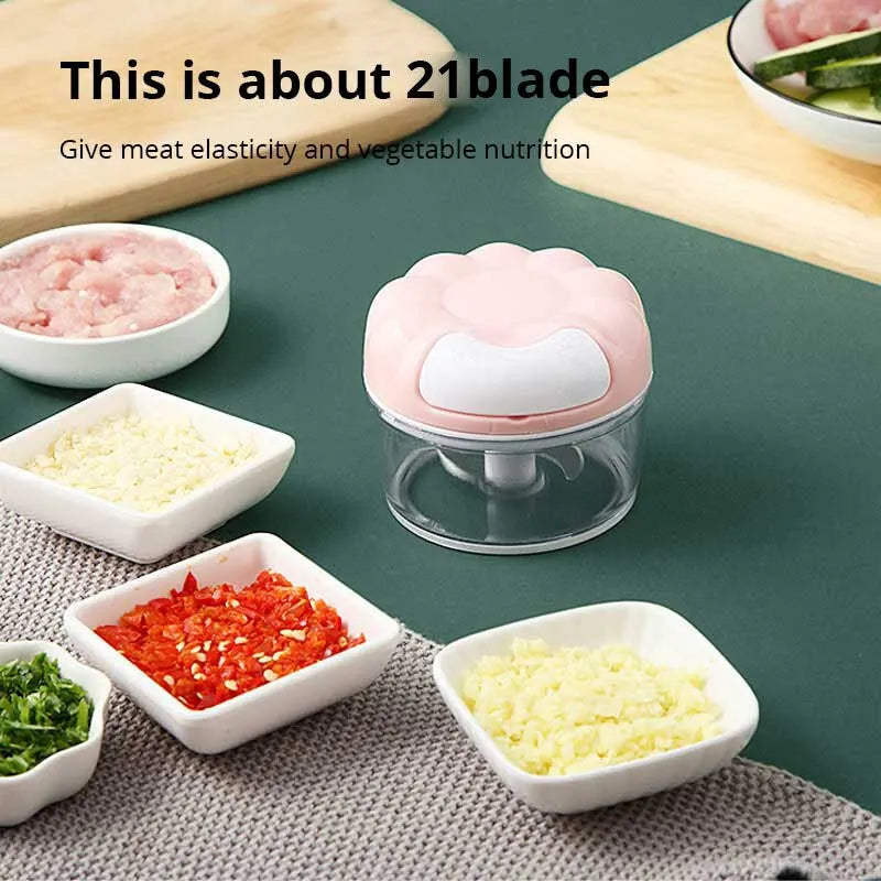 Manual Garlic Masher - Eco-Friendly Kitchen Tool for Minced Garlic & Vegetables