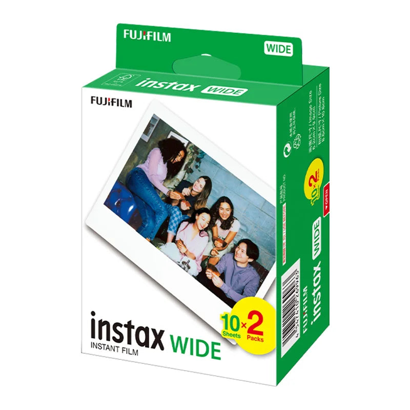 Instant Film Sheets for Fuji Instax Cameras - 10-100 White Edge Photo Paper