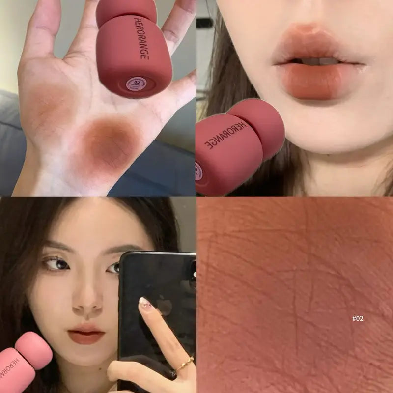 Velvet Matte Lip Mud - Long Lasting, Non Transfer, Brightening Lip Color Set