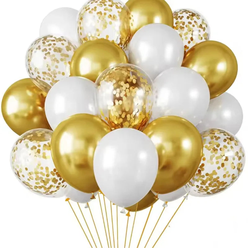 30 Latex Balloons White Pink Blue Helium Wedding Birthday Party Decorations