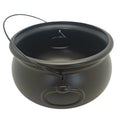 Large Black Cauldron Kettle Halloween Candy Bowl for Trick-or-Treating & Decor
