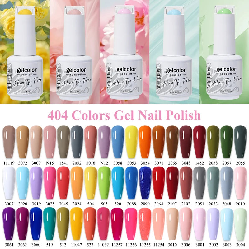Gel Nail Polish Set - Semi-Permanent UV LED Varnishes for Nail Art
