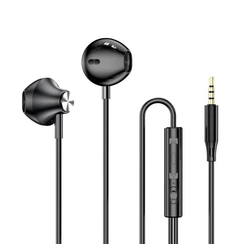 Wired In-Ear Headphones with USB Type-C & 3.5mm Jack for Samsung Galaxy & More