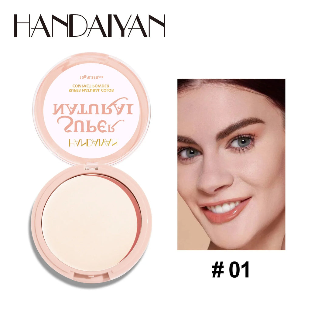 Matte Face Pressed Powder - 24H Oil Control Foundation for All Skin Types