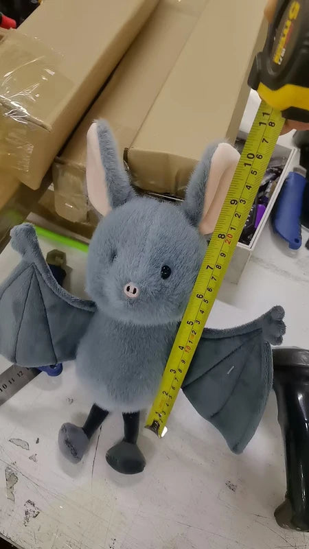 Cartoon Bat Plush Toy - 22cm Soft Stuffed Animal for Car Decor Halloween Gifts