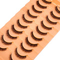 10Pairs Fluffy 3D Mink False Eyelashes Makeup Natural Volume Thick Lashes