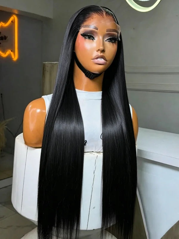 HD Lace Human Hair Wig - Straight, Glueless, 13x6 Lace Front, Multiple Lengths & Densities