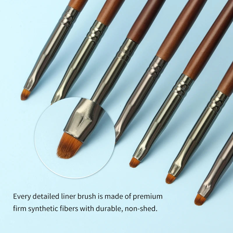 Precision Eyeliner Brush - Synthetic Mini Makeup Liner Brush for Detailed Eye Makeup