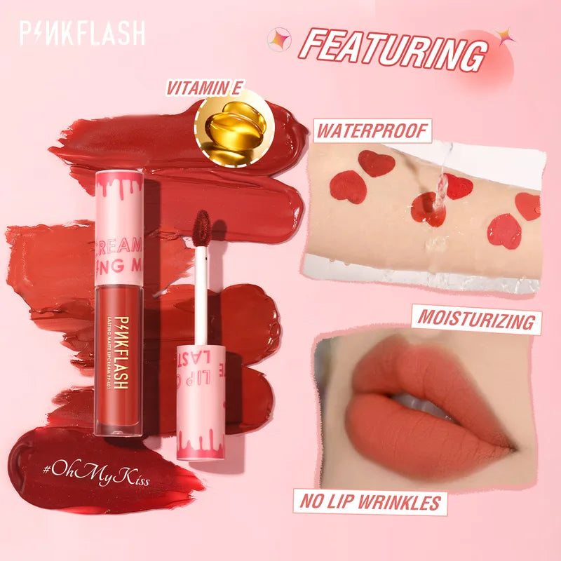 Matte Lipstick Set - Waterproof, Moisturizing Lip Gloss & Lip Tint with 18 Colors