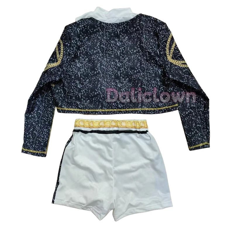 Kids Cosplay Costume Girl Group Idol Performance Outfit Halloween Party Clothing