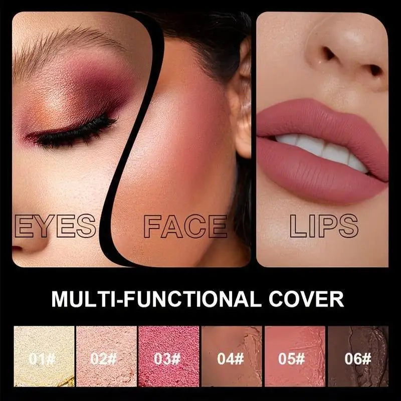 3-in-1 Waterproof Multi-Function Makeup Stick for Face, Eyes & Cheeks, Long-Lasting