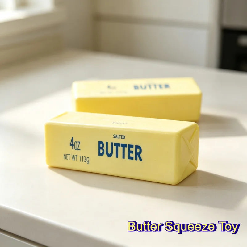Stress Relief Butter Stick Silicone Squeeze Toy for Desk Office Anxiety Fidget Gadget