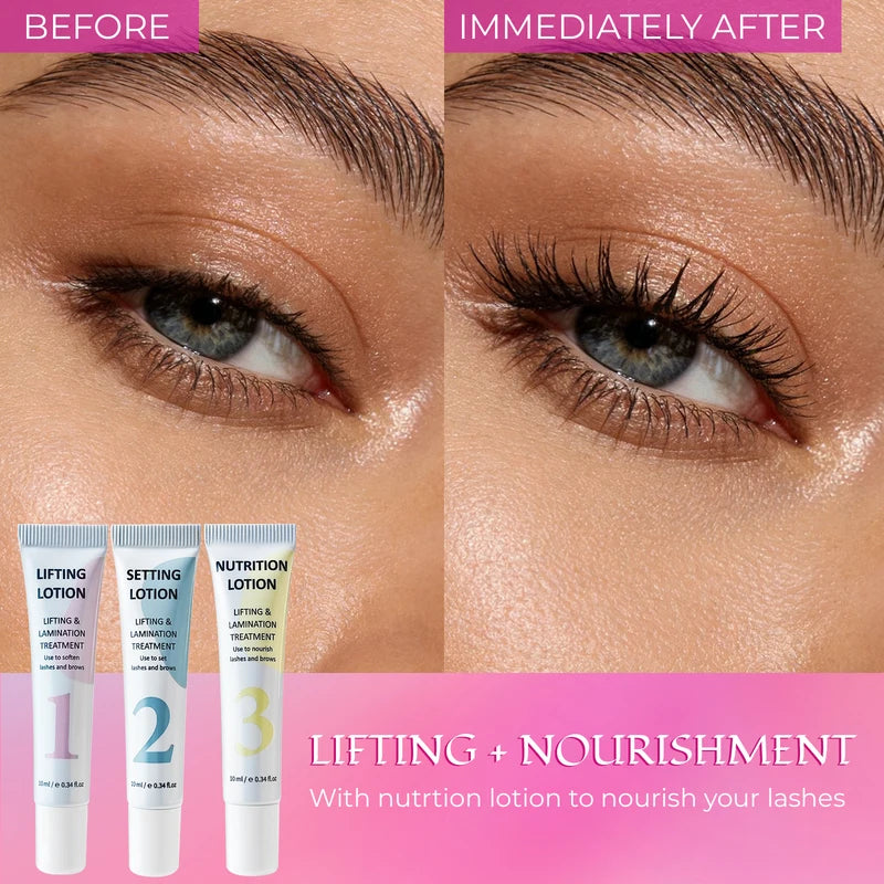 Lash Lift Kit with Lash Glue & Balm for Eyelash & Brow Lamination - Lasts 4-6 Weeks