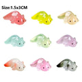 10Pcs Colorful Luminous Mini Salamander Aquarium Decor & Dollhouse Figurines