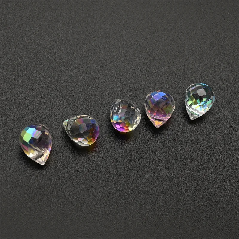 Crystal Beads for Jewelry Making 10x8mm Shiny Faceted Glass Beads