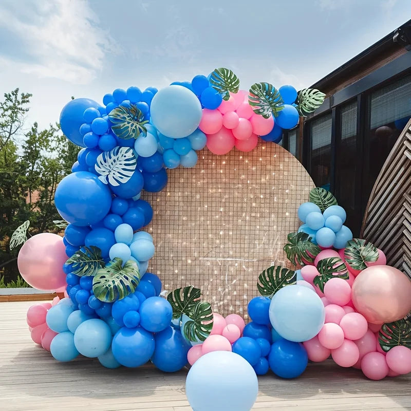 114pcs Ocean-Themed Latex Balloon Kit for Party Birthday Home Decor