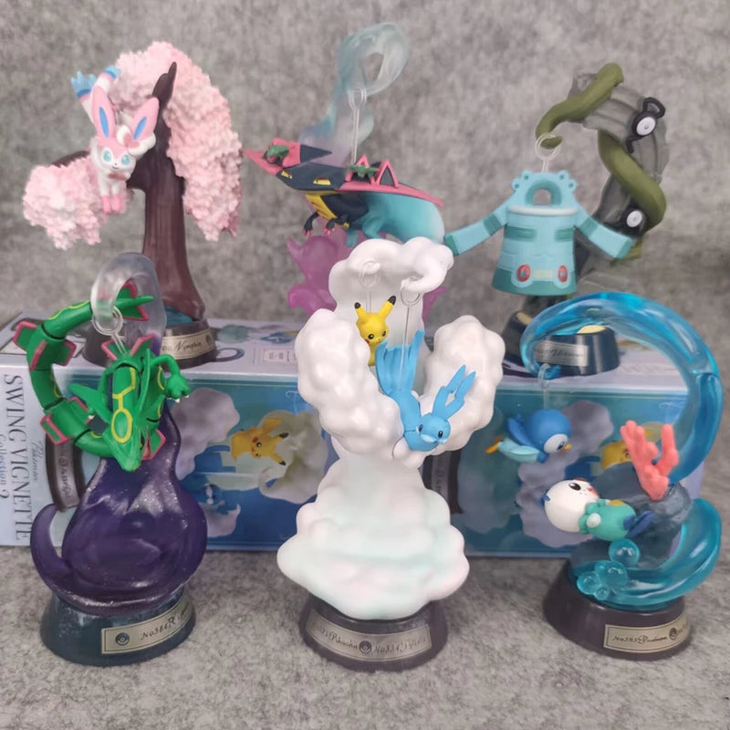 Anime Figures Blind Box Set - Pikachu Eevee Snorlax Toy Collection