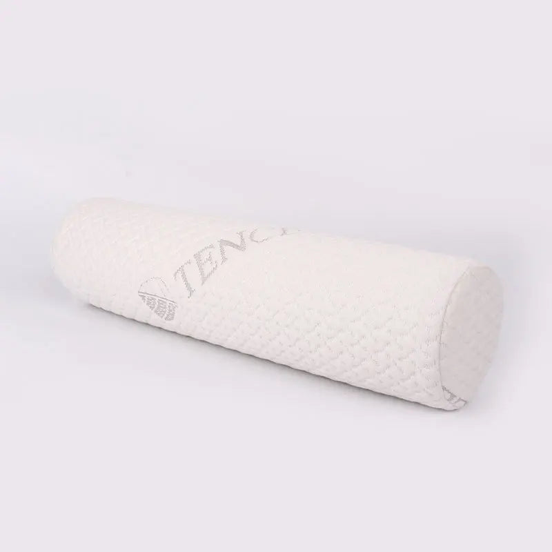Memory Foam Cervical Neck Roll Pillow Bolster Support for Bed Yoga Legs Back