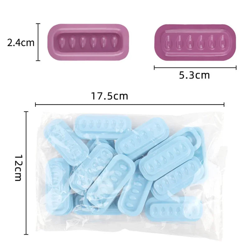Eyelash Glue Holder Pallet Set for Lash Extensions - Plastic Makeup Tool