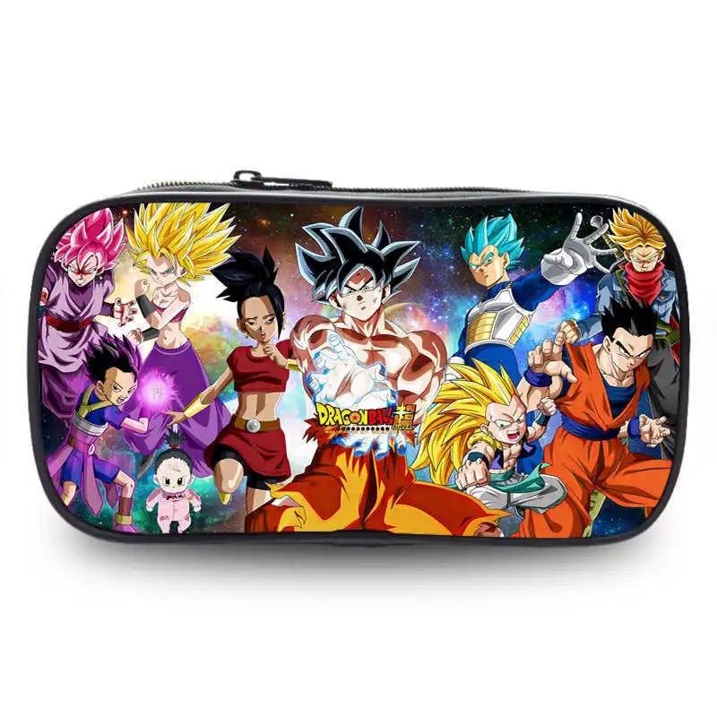 Dragon Ball Cartoon Anime Pencil Case Storage Bag for Students
