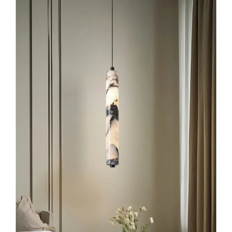 Modern French Marble Pendant Light Chandelier for Bedroom Living Room Office