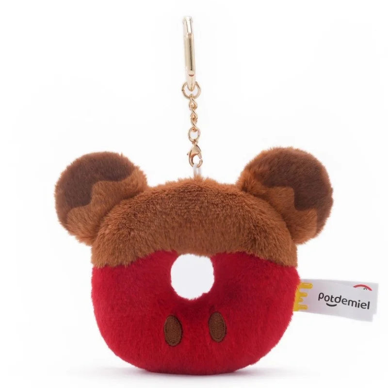 Anime Plush Doll Keychain - Cute Mickey Mouse Small Pendant Bag Charm Gifts