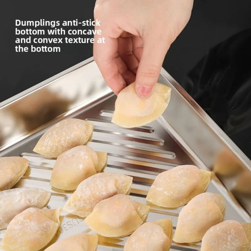 Pro Stainless Baking Trays Set with Lids - Non-Stick & Easy-Clean for Roasting Veggies & Meats