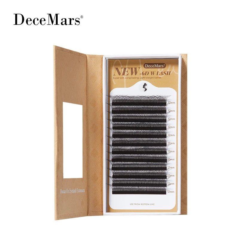 6D-W Natural Eyelash Extension Sets - Professional-Grade Salon Lashes