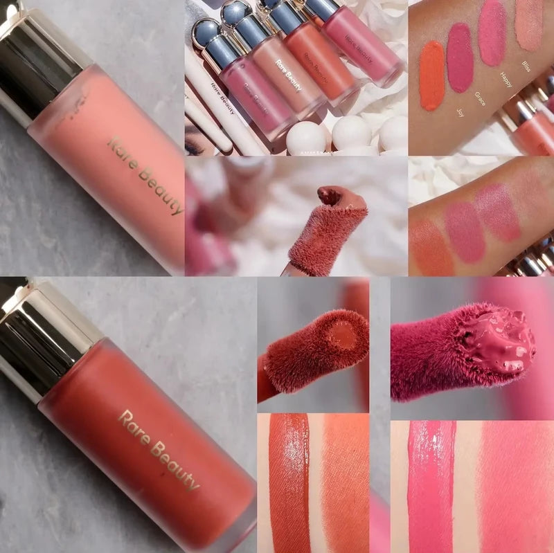 Lip & Face Makeup Set with Lip Stain and Highlighter - Waterproof Glossy Finish, Natural Flush, Dewy Look