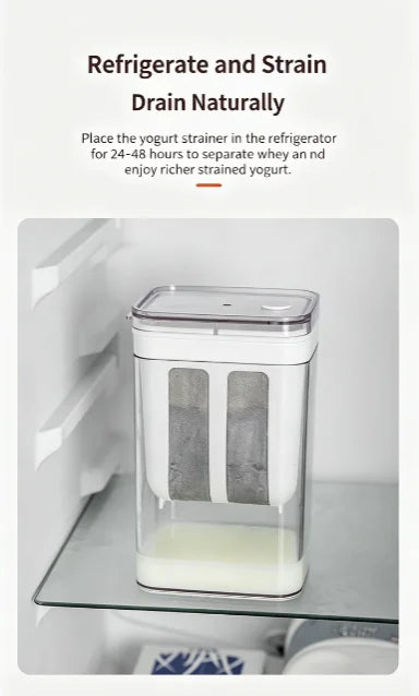 Stainless Steel Greek Yogurt Maker & Cheese Whey Separator - Kitchen Filter Tool