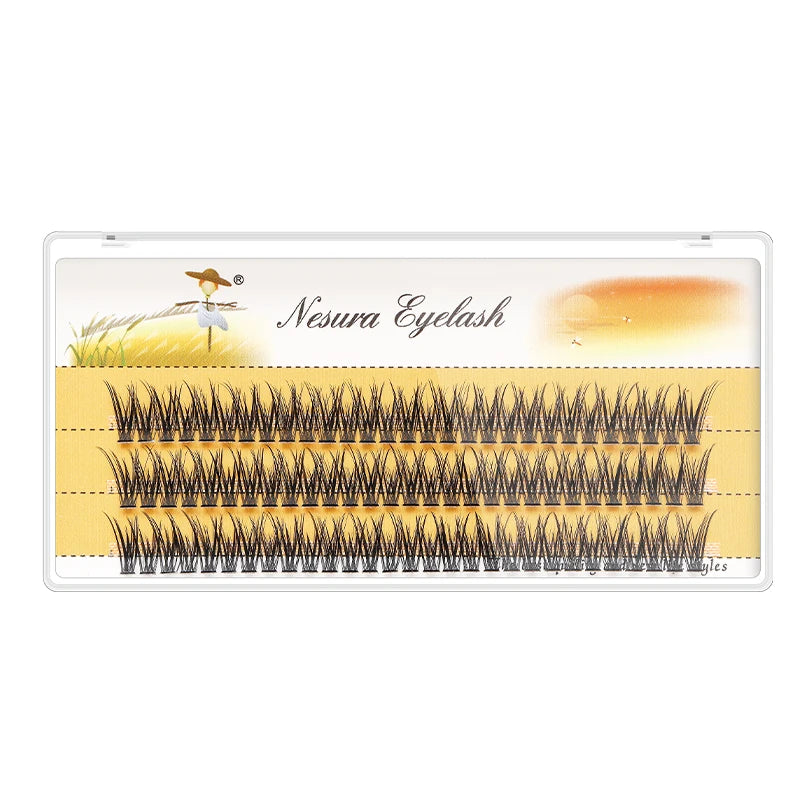 False Eyelashes Fishtail Fairy Thick Natural Curl 9-14mm Assorted Lengths
