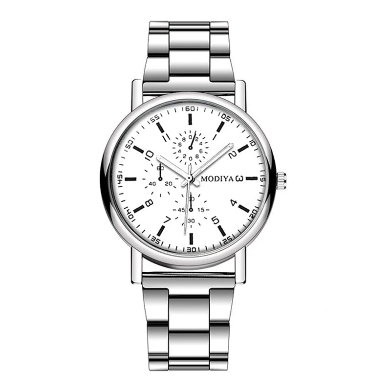 Men's Casual Quartz Watch with Alloy Band - Multiple Color Options