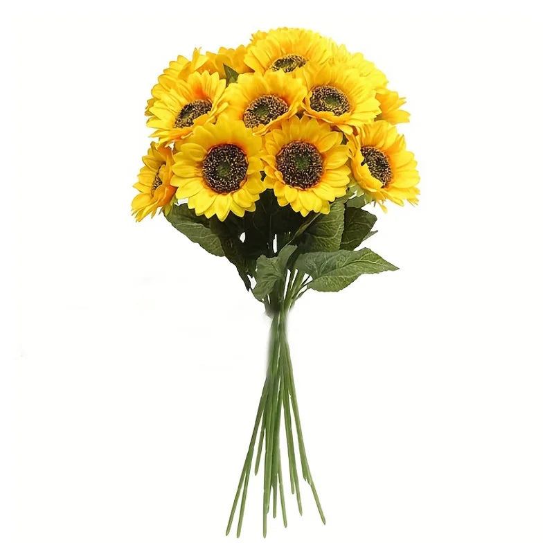 Artificial Sunflowers Bouquet Flowers for Home Garden Decor Wedding Party