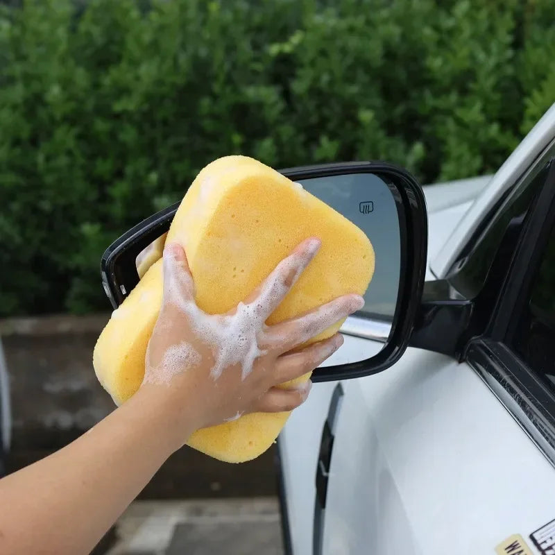 Large Car Wash Sponge for Waxing & Cleaning - High-Density Foam, Reusable
