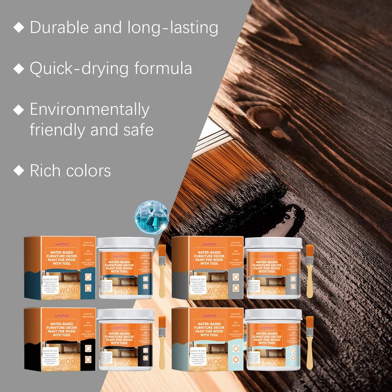 Water-Based Wood Furniture Paint - Color Changing Finish for DIY Restoration